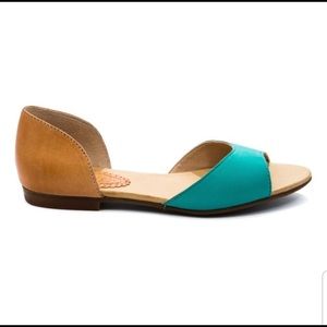 ANTHROPOLOGIE LATIGO TURQUOISE MOLLEE SANDAL